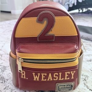 Loungefly Harry Potter R. Weasley Striped Mini Backpack